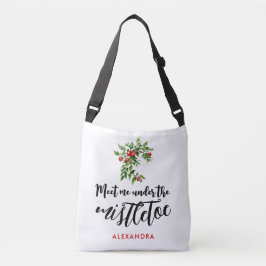 Bolsa Ajustável Arte Caprichosa de Azevinho em Aquarela Vermelha e