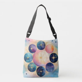 Bolsa Ajustável Arte Celestial em Fase Cósmica - Lua e Estrelas