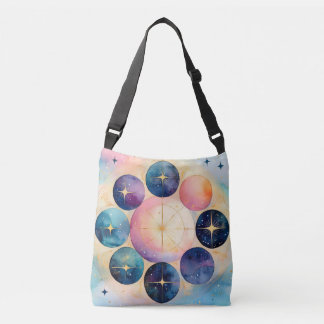 Bolsa Ajustável Arte Celestial em Fase Cósmica - Lua e Estrelas