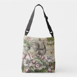 Bolsa Ajustável Arte da Flor do Jardim Rooster
