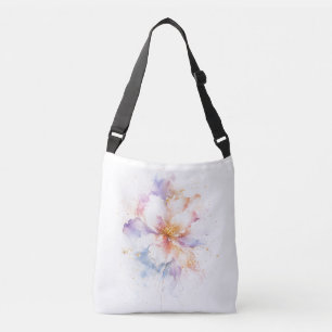 Bolsa Ajustável Arte de Flor de Aquarela Pastel com Acentos de Our