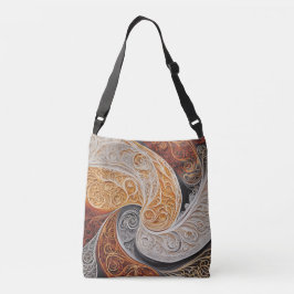Bolsa Ajustável Arte de IA Laranja Tempestuoso