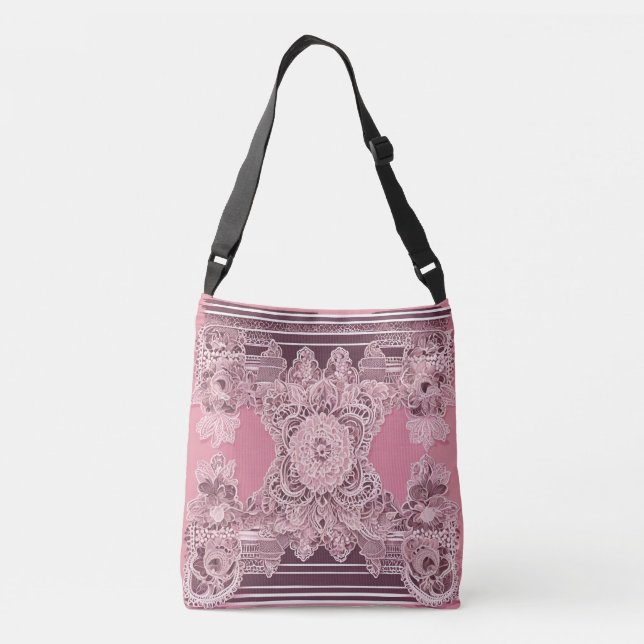 Bolsa Ajustável Arte de IA Pink on Stage  (Verso)