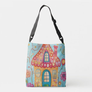 Bolsa Ajustável Arte de Jardim de Algodão Encantada