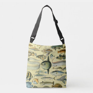 Bolsa Ajustável Arte De Pesca Científica Dos Peixes Vintage