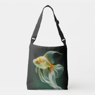 Bolsa Ajustável Arte Digital de Peixe Dourado Simples e Elegante