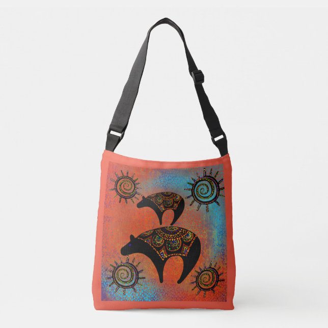 BOLSA AJUSTÁVEL ARTE  DO  URSO  SUDOESTE   (Frente)