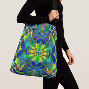 Bolsa Ajustável Arte floral do Fractal do saco para o transporte