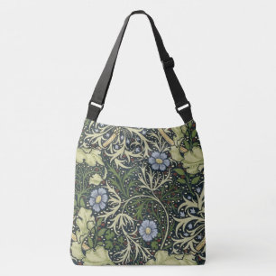 Bolsa Ajustável Arte floral do vintage do teste padrão da alga de