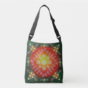 Bolsa Ajustável Arte folclórica tradicional letã com pintura de
