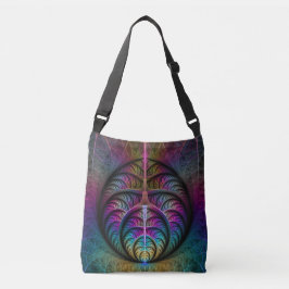 Bolsa Ajustável Arte Fractal Abstrato com Padrão Trippy