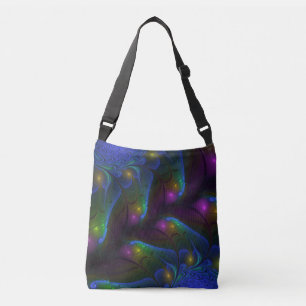 Bolsa Ajustável Arte Fractal Colorida Luminosa Abstrato Moderna