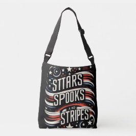 Bolsa Ajustável Arte Patriótica Moderna: Estrelas, Manchas e Strip