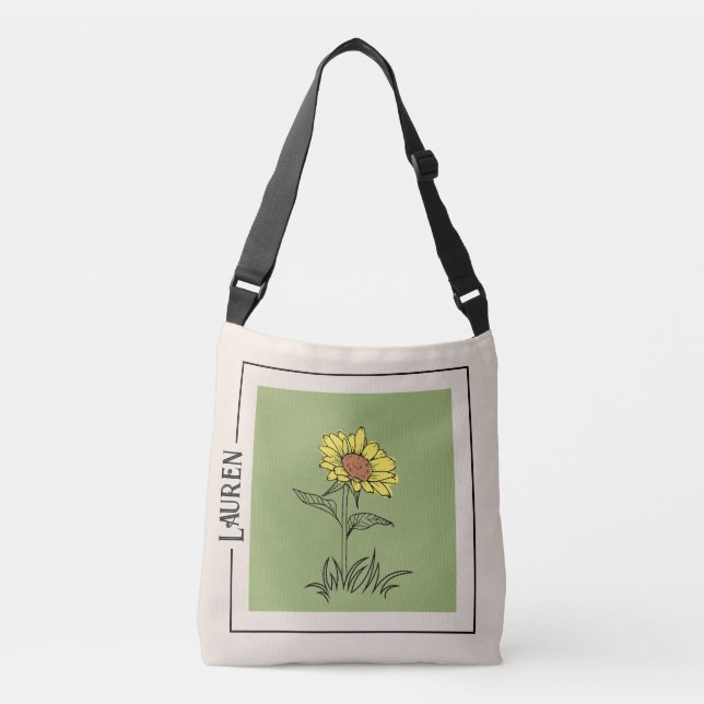 Bolsa Ajustável Arte Sunflower - Saco Corpo (Frente)