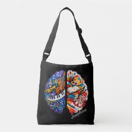 Bolsa Ajustável Artes Criativas Personalizadas do Cérebro & Nome d