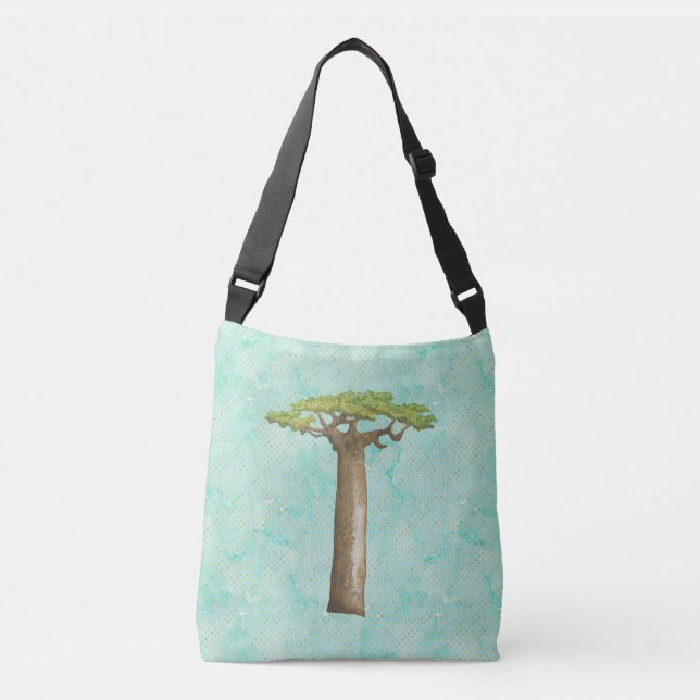 Bolsa Ajustável Árvore Baobab Aquarela (Frente)