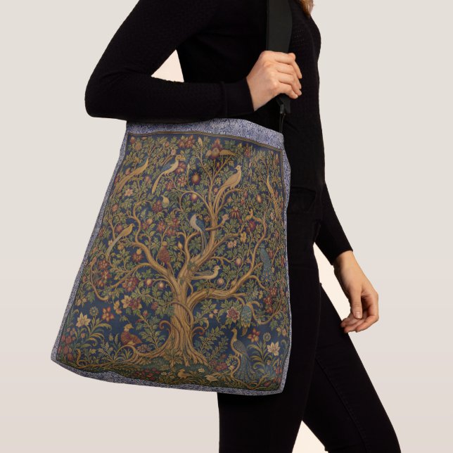 Bolsa Ajustável "Árvore da Vida" de William Morris.  (Close Up)