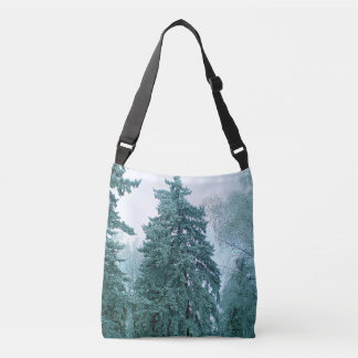 Bolsa Ajustável Árvore de abeto de inverno com neve