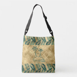 Bolsa Ajustável Árvore Palm Dourada e Verde