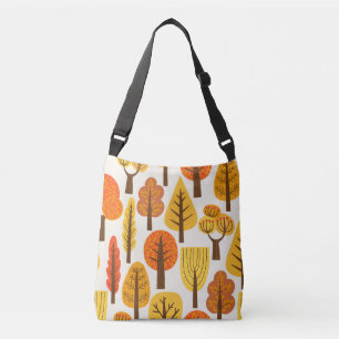 Bolsa Ajustável Árvores de outono, padrão perfeito.
