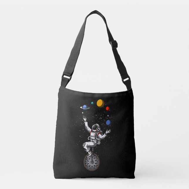 Bolsa Ajustável Astronauta Espacial Fazendo Malabarismo Planetas A (Frente)