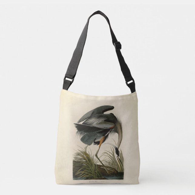 Bolsa Ajustável Audubon Great Blue Heron Marsh Bird (Frente)