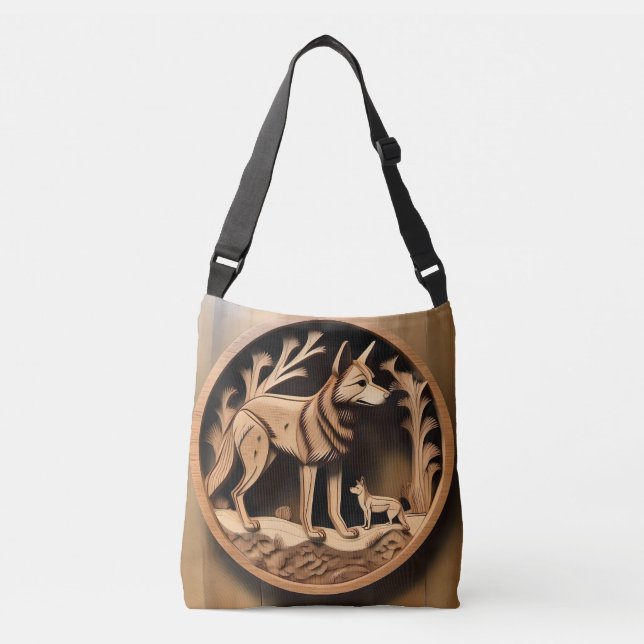 Bolsa Ajustável  "Australian Dingo: A Nature's Print" (Frente)
