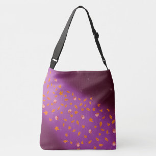 Bolsa Ajustável Autumn Leaves & Rosa Night Sky