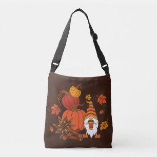 Bolsa Ajustável Autumn Pumpkins Gnome Spice Card