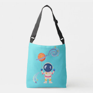 Bolsa Ajustável Aventuras de desenho animado espacial.