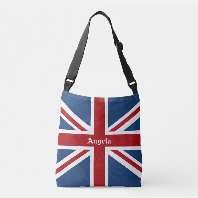 Bolsa Ajustável Azul branco vermelho da bandeira patriótica (Frente)