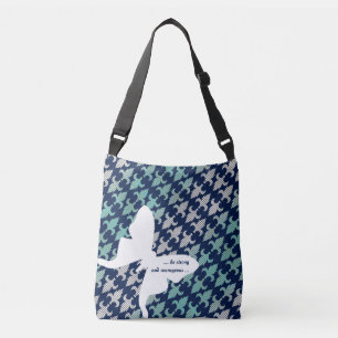 Bolsa Ajustável Azul da meia-noite da hortelã do damasco da xadre