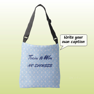 Bolsa Ajustável Azul feito sob encomenda do texto do troféu