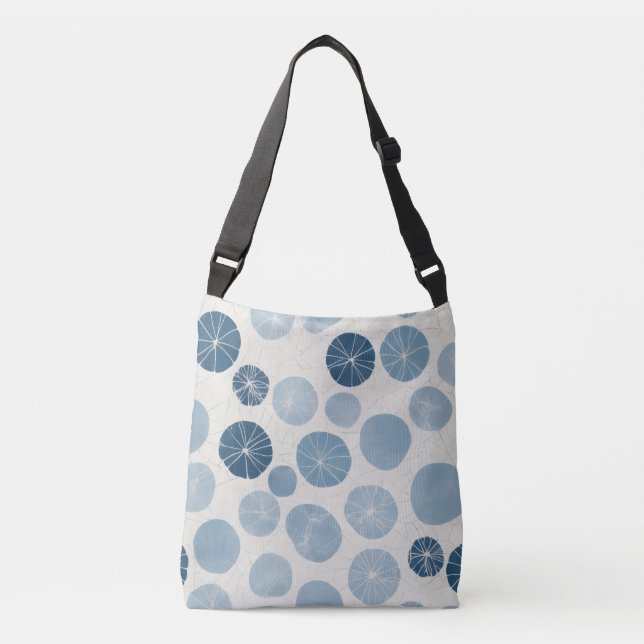 Bolsa Ajustável Azul Geométrico Moderno (Frente)