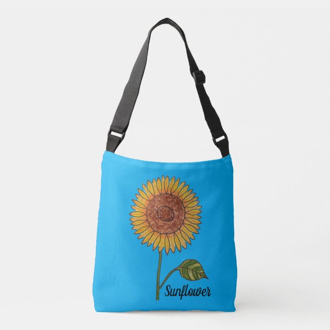 Bolsa Ajustável Azul-girassol (Frente)