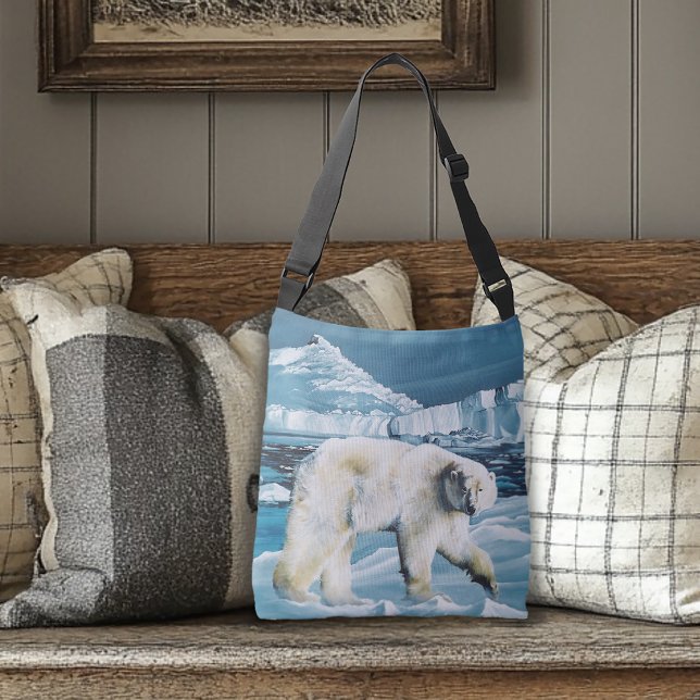 Bolsa Ajustável Azul-Urso Polar Ártico (Criador carregado)