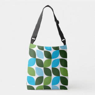 Bolsa Ajustável Azul, verde, legal, moda, abstrato da natureza mod