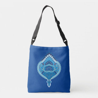 Bolsa Ajustável Azulado - Paisley Emplumado