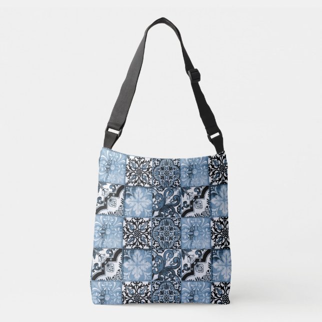 Bolsa Ajustável Azulejo oceânico (Frente)