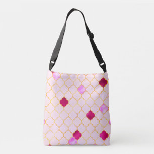Bolsa Ajustável Azulejo rosa árabe