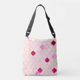 Bolsa Ajustável Azulejo rosa árabe