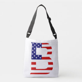 Bolsa Ajustável B Monograma sobreposto no bcnt Flag EUA