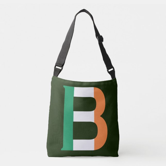 Bolsa Ajustável B Monograma sobreposto no Irish Flag cbcnt (Frente)