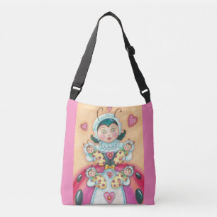 Bolsa Ajustável Baby Ladybugs Family CRODY BAG rosa