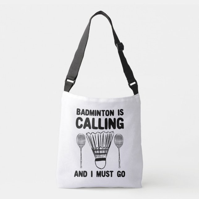 Bolsa Ajustável Badminton - Badminton Está Chamando (Frente)