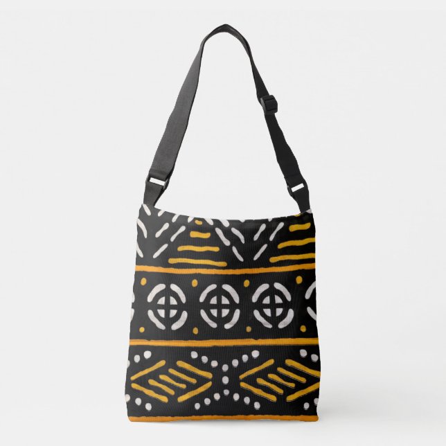 Bolsa Ajustável Bag Afro-Impressão Crossbody (Frente)