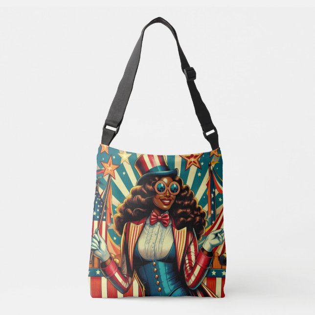 Bolsa Ajustável Bag Crossbody Designer de Arte Pop Americana (Frente)