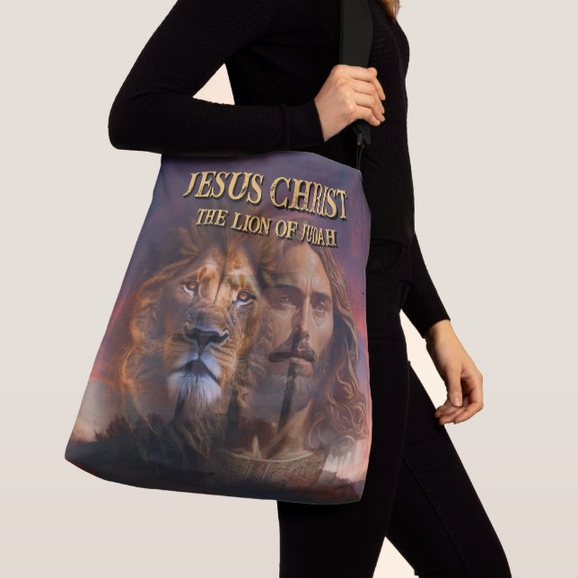 Bolsa Ajustável Bag Cruzado Jesus Cristo O Leão De Judah (Close Up)