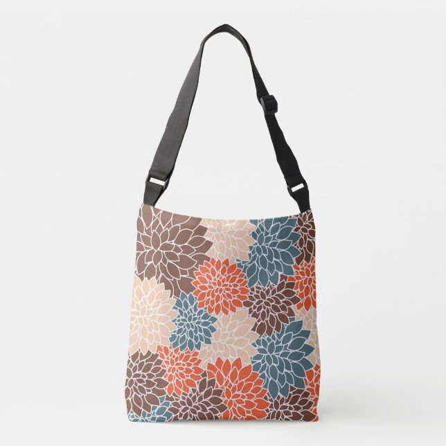 Bolsa Ajustável Bag Floral Crossbody Retro (Frente)