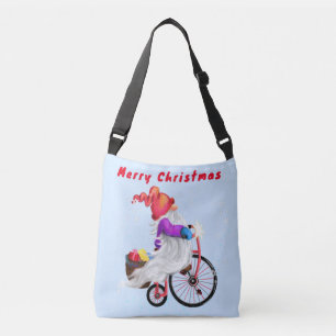 Bolsa Ajustável Bag Gnomo de Crossbody de Natal com presentes